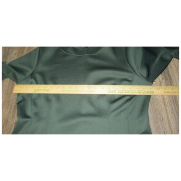 NWT Lane Bryant Dark Green Bell Ruffle Slv Dress Womens Size 16 Whimsigoth Boho - Picture 8 of 13